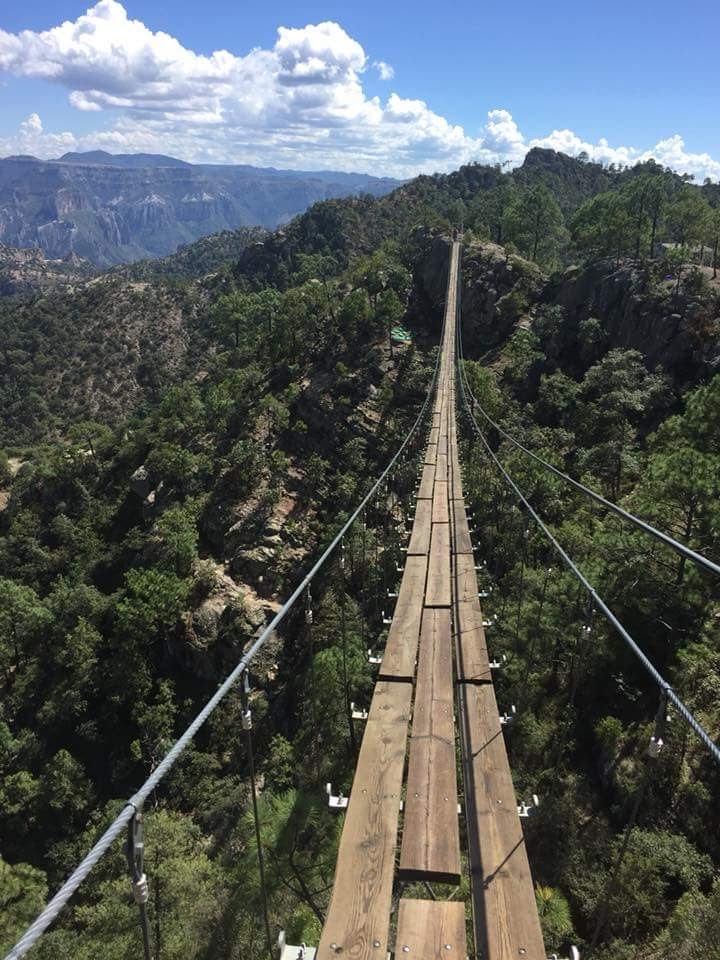 Puente colgante Barrancas del Cobre